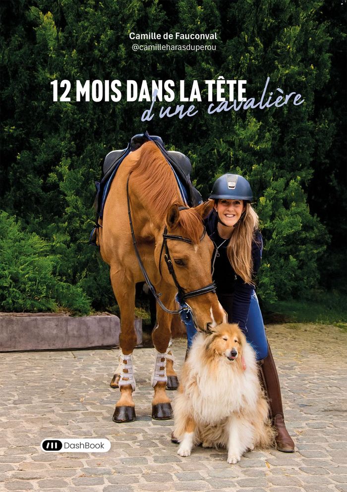 Couverture du livre « 12 mois dans la tête d'une cavalière », librairie Les Contes Infusés à Corte