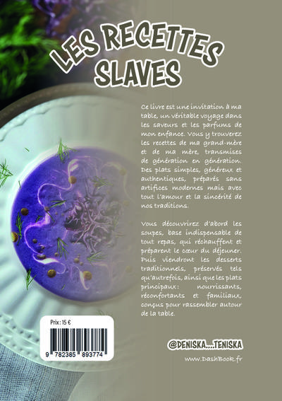 Quatrième de couverture de « Les recettes slaves : mes recettes préférées »