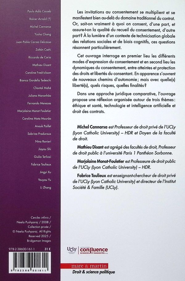 Quatrième de couverture de « Mutations du consentement »