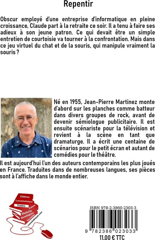 Quatrième de couverture de « Repentir »