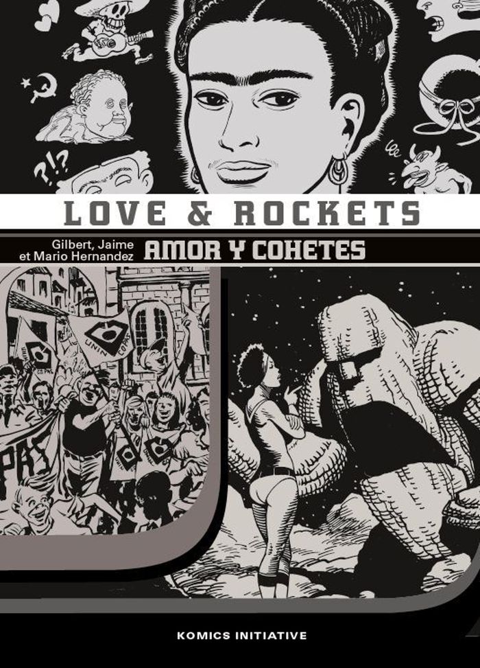 Couverture du livre « Amor y cohetes » de Gilbert Hernandez, librairie Les Contes Infusés à Corte