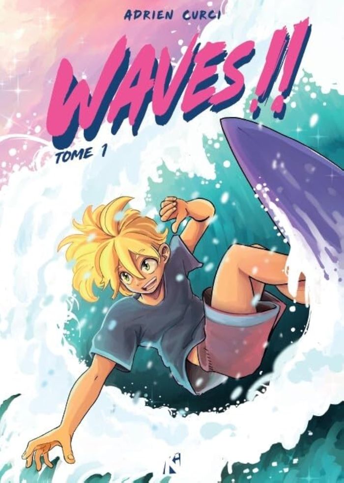 Couverture du livre « Waves!! » de Adrien Curci, librairie Les Contes Infusés à Corte