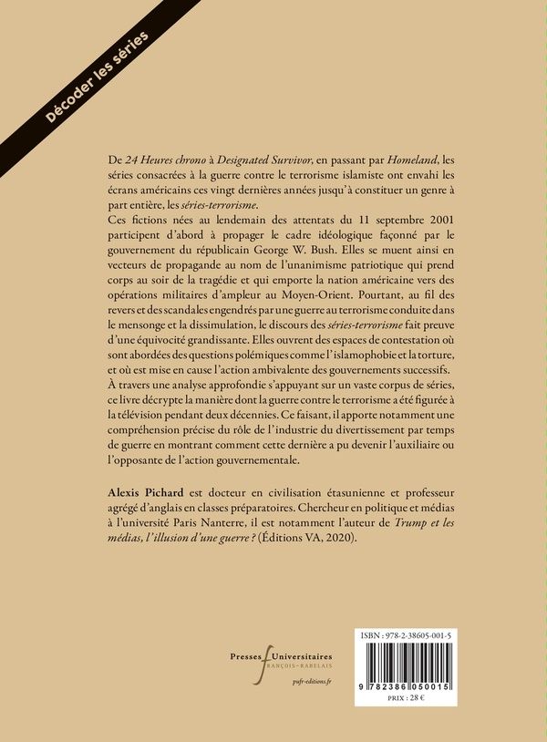 Quatrième de couverture de « Terreur à l'écran : spectacles de guerre dans l'après-11 septembre »