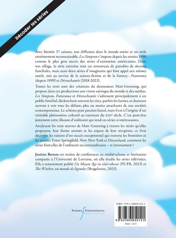 Quatrième de couverture de « Les Simpson et les autres : l'extraordinaire animation de Matt Groening »