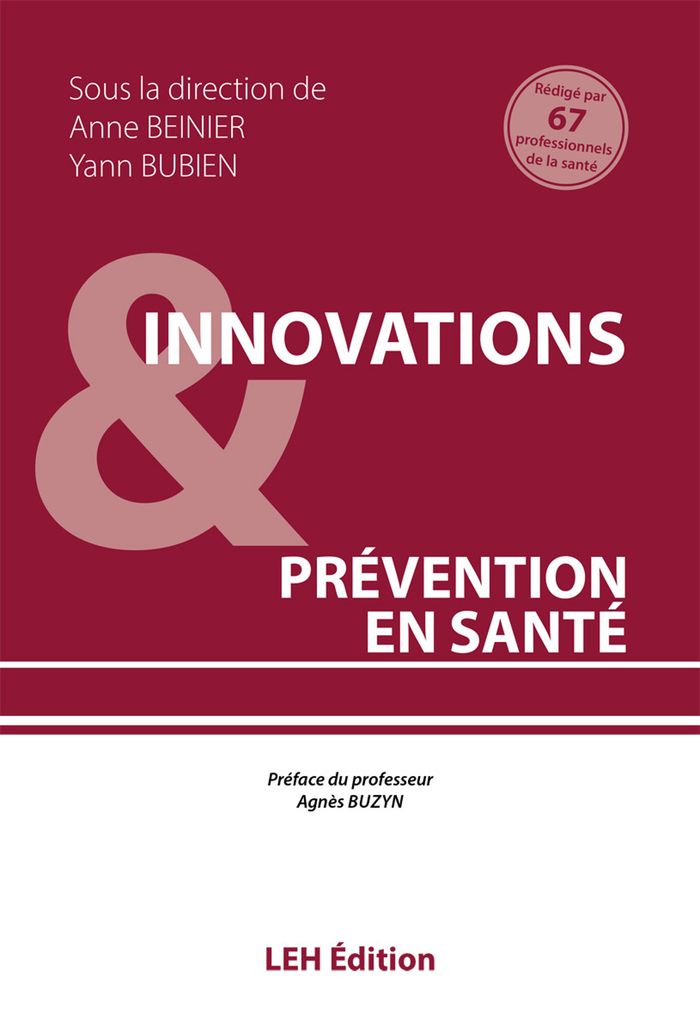 Couverture du livre « Innovations & prévention en santé » de Anne Beinier [et] Yann Bubien, librairie Les Contes Infusés à Corte