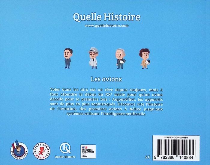 Quatrième de couverture de « Les avions : les combattants du ciel »