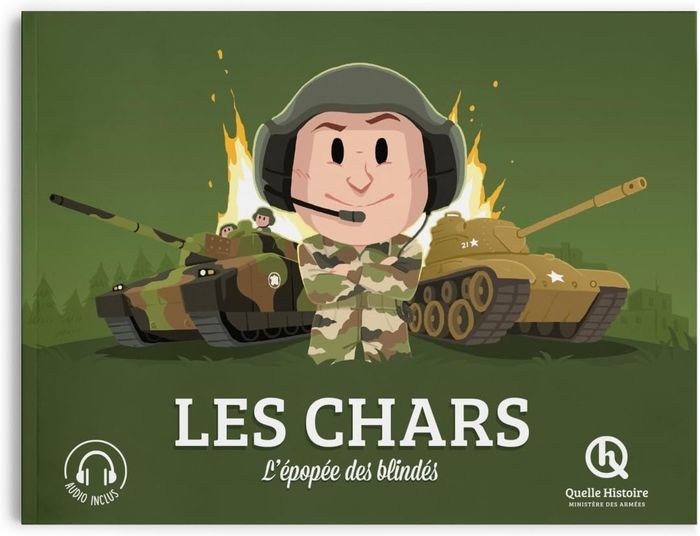 Couverture du livre « Les chars : l'épopée des blindés », librairie Les Contes Infusés à Corte