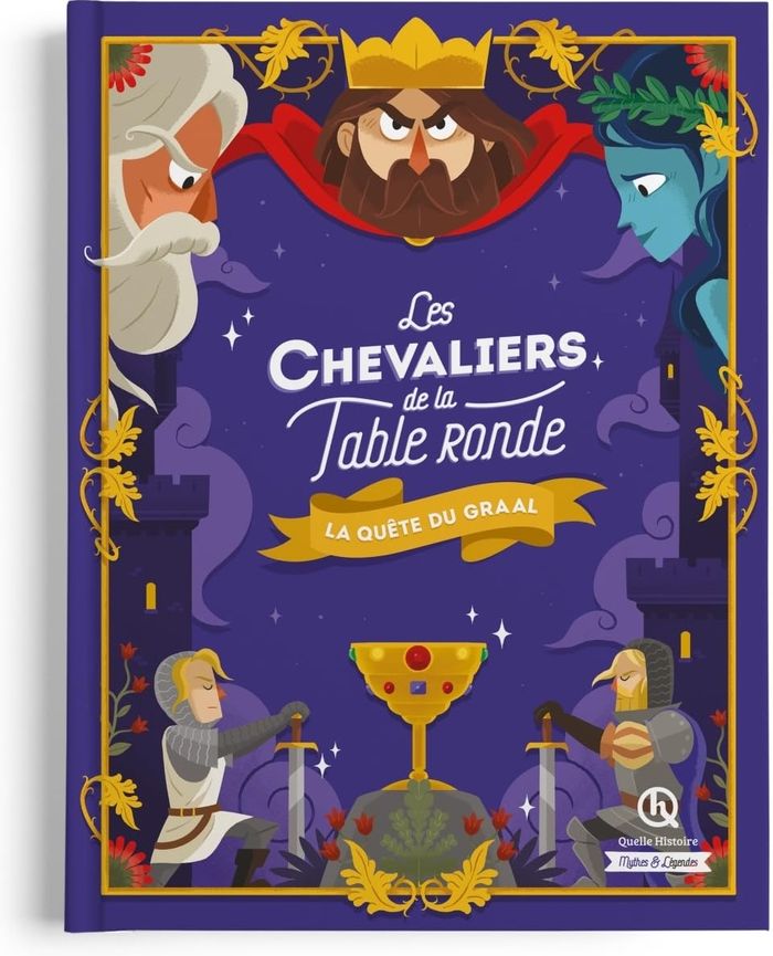 Couverture du livre « Les chevaliers de la Table ronde : la quête du Graal » de Collectif, librairie Les Contes Infusés à Corte
