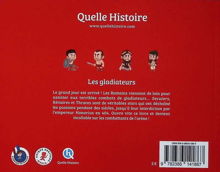 Quatrième de couverture de « Les gladiateurs »