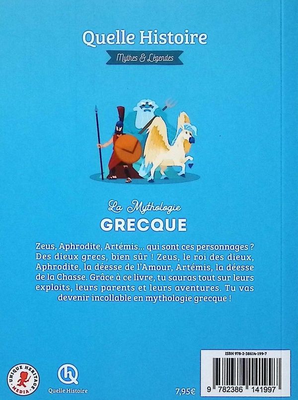 Quatrième de couverture de « La mythologie grecque »