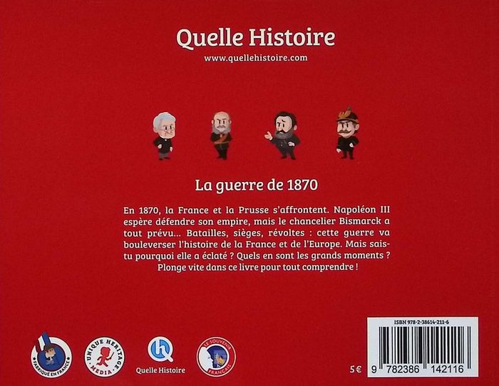 Quatrième de couverture de « La guerre de 1870 »