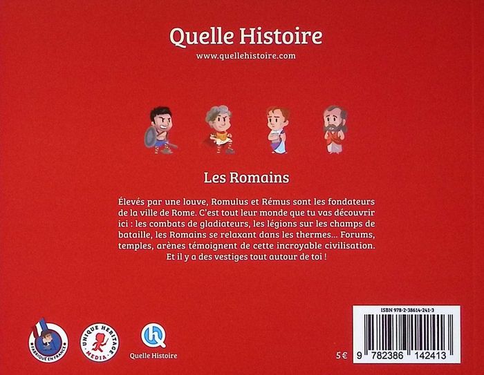 Quatrième de couverture de « Les Romains »