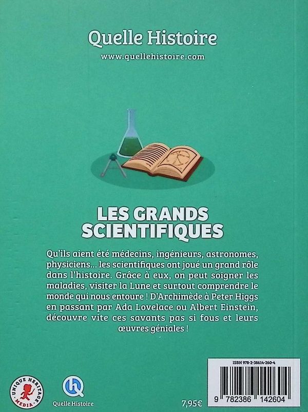 Quatrième de couverture de « Les grands scientifiques : Dans ma poche »