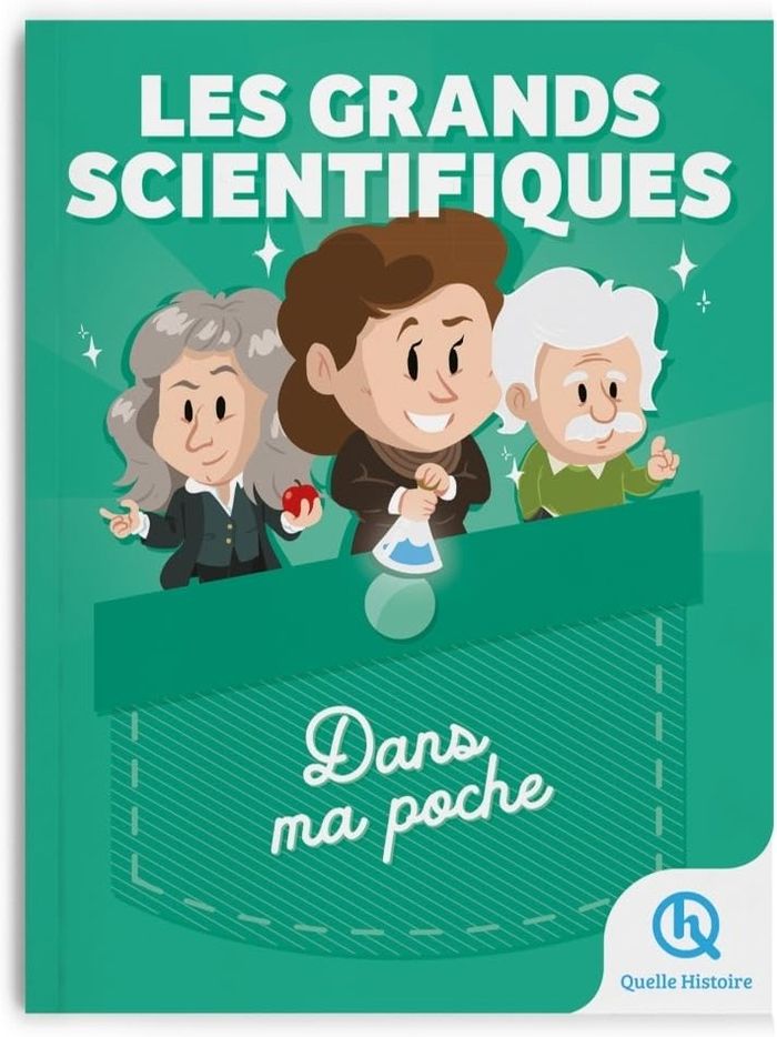 Couverture du livre « Les grands scientifiques : Dans ma poche », librairie Les Contes Infusés à Corte