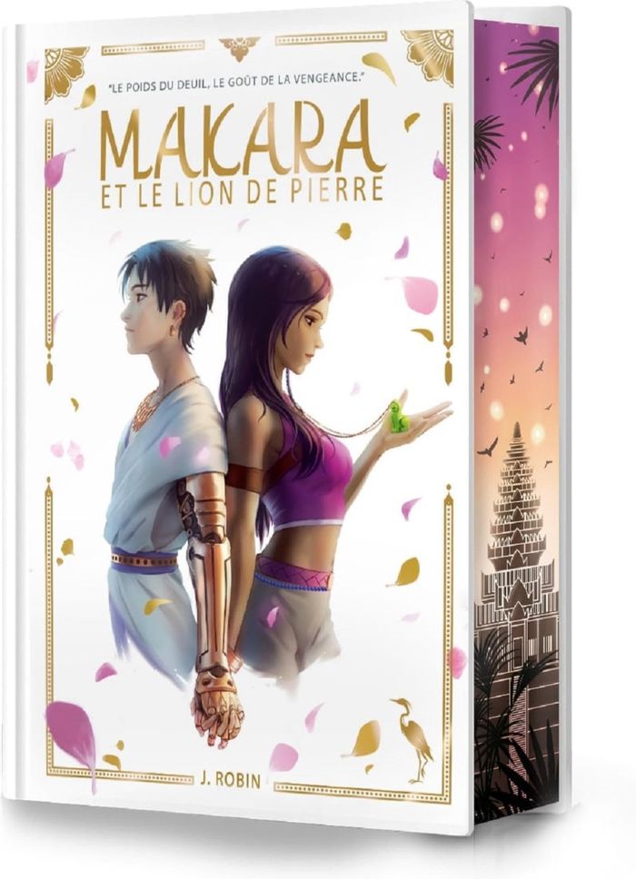 Couverture du livre « Makara et le lion de pierre » de J. Robin, librairie Les Contes Infusés à Corte