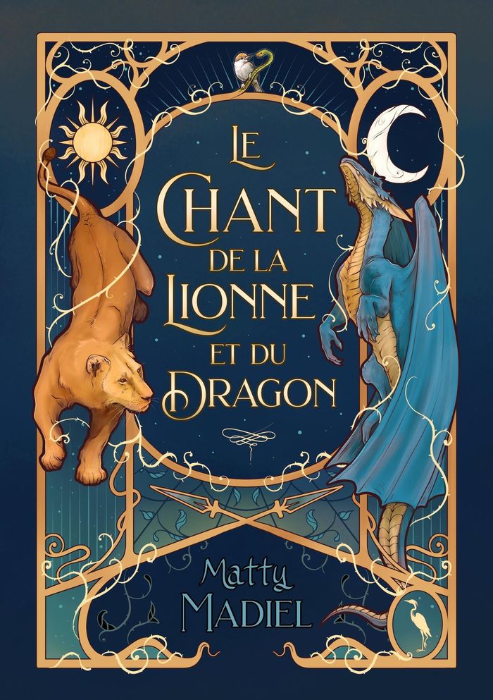 Couverture du livre « Le chant de la lionne et du dragon » de Matty Madiel, librairie Les Contes Infusés à Corte