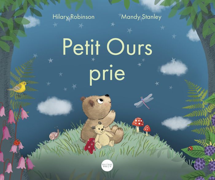 Couverture du livre « Petit ours prie » de Hilary Robinson, librairie Les Contes Infusés à Corte