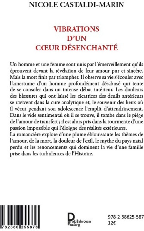 Quatrième de couverture de « VIBRATIONS D'UN COEUR DESENCHANTE »