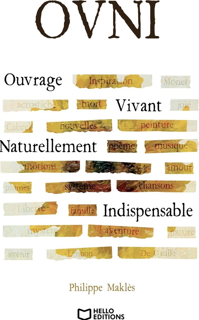 Couverture du livre « OVNI : ouvrage vivant naturellement indispensable » de Philippe Makles, librairie Les Contes Infusés à Corte