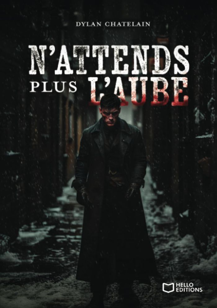 Couverture du livre « N'ATTENDS PLUS L'AUBE » de Dylan Chatelain, librairie Les Contes Infusés à Corte