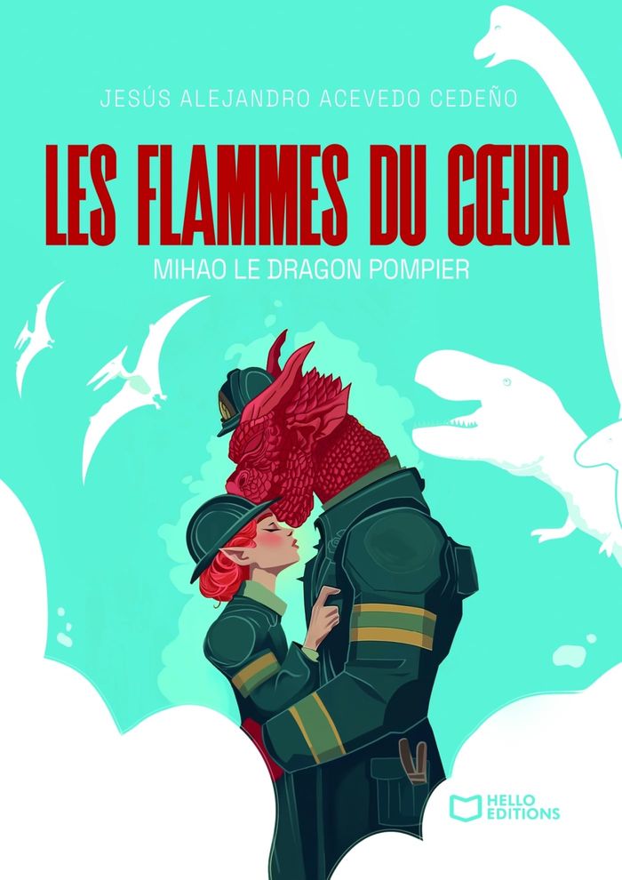 Couverture du livre « LES FLAMMES DU COEUR - MIHAO LE DRAGON POMPIER » de Acevedo Cedeno J A., librairie Les Contes Infusés à Corte