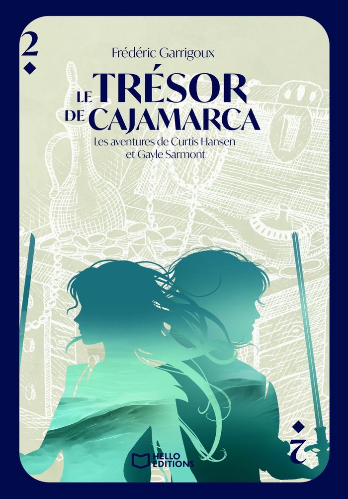 Couverture du livre « LES AVENTURES DE CURTIS HANSEN ET GAYLE SARMONT - TOME II : LE TRESOR DE CAJAMARCA » de Frederic Garrigoux, librairie Les Contes Infusés à Corte