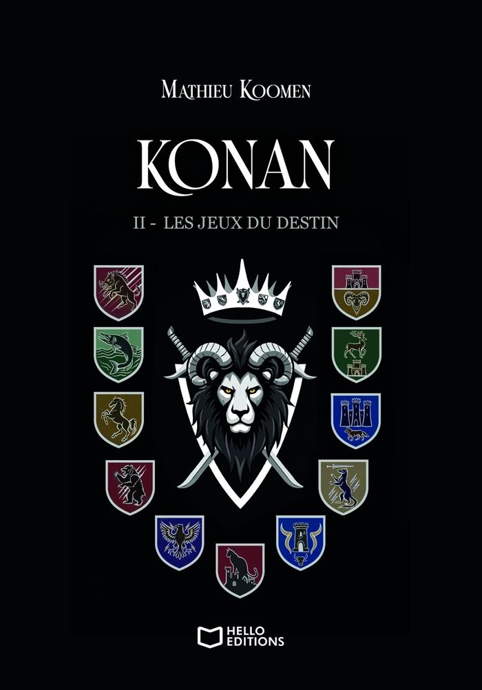 Couverture du livre « KONAN - TOME II : LES JEUX DU DESTIN » de Mathieu Koomen, librairie Les Contes Infusés à Corte