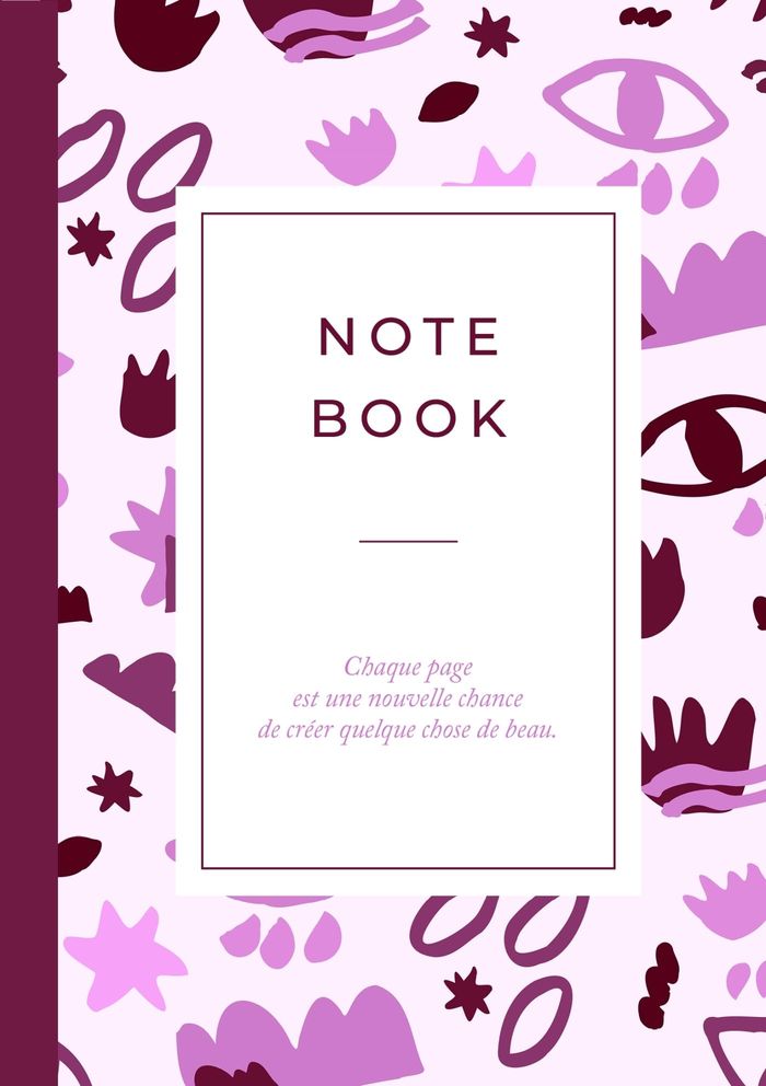 Couverture du livre « CARNET MOTIFS ROSE » de Editions Hello, librairie Les Contes Infusés à Corte