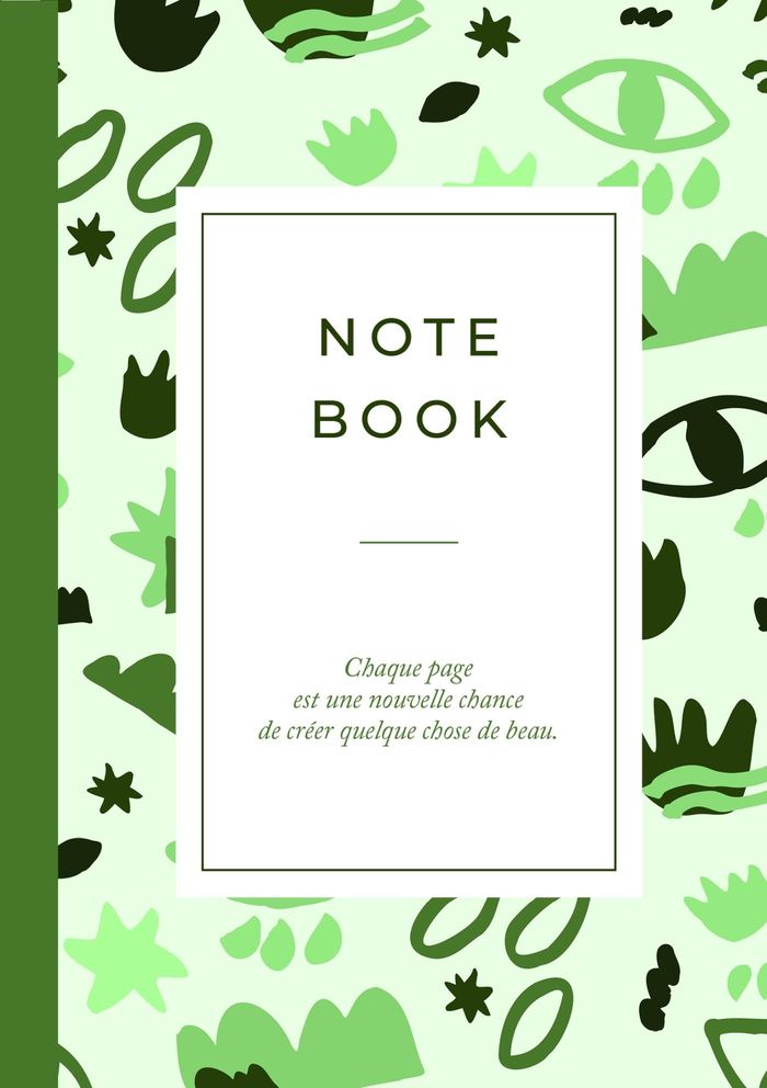 Couverture du livre « CARNET MOTIFS KAKI », librairie Les Contes Infusés à Corte
