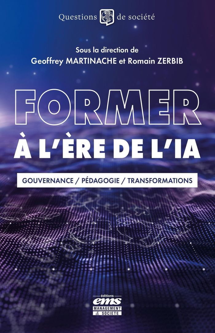 Couverture du livre « Former à l'ère de l'IA : gouvernance, pédagogie, transformations », librairie Les Contes Infusés à Corte