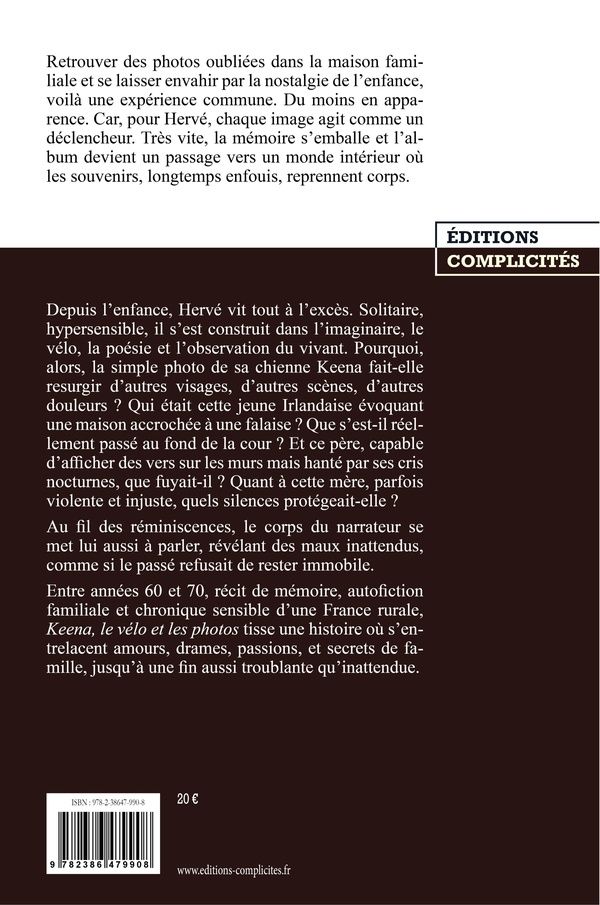 Quatrième de couverture de « Keena, le vélo et les photos »