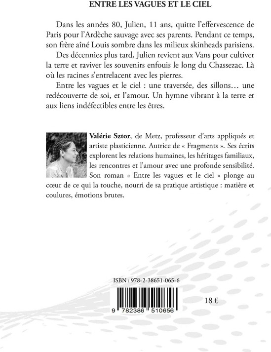 Quatrième de couverture de « ENTRE LES VAGUES ET LE CIEL »