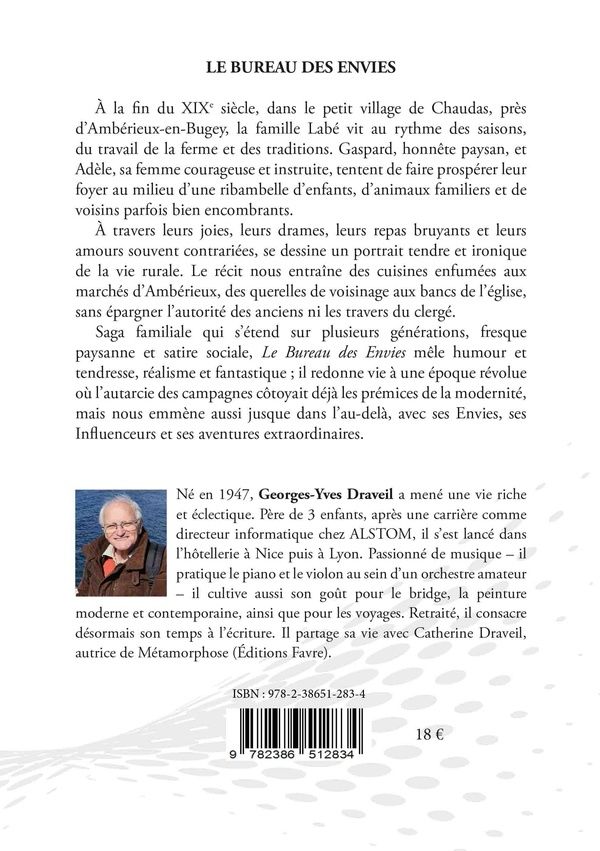 Quatrième de couverture de « LE BUREAU DES ENVIES »