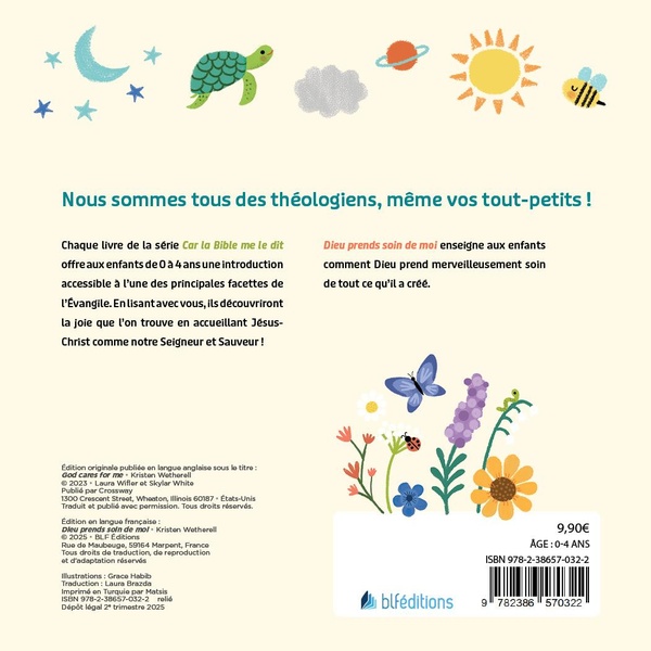 Quatrième de couverture de « Dieu prend soin de moi »