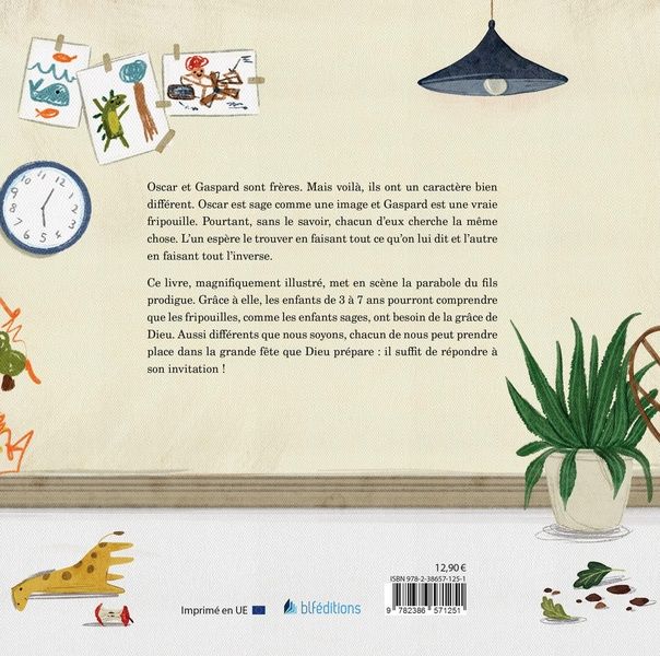 Quatrième de couverture de « Oscar et sa fripouille de frère »