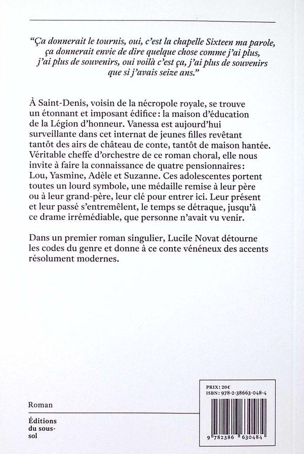 Quatrième de couverture de « Voir venir »
