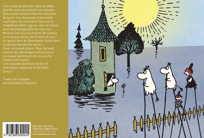 Quatrième de couverture de « Moomin tombe amoureux »