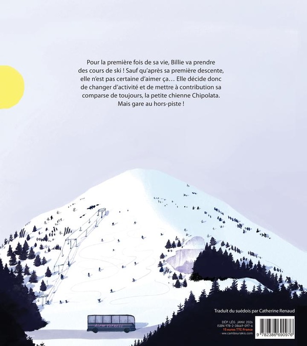 Quatrième de couverture de « Billie, Chipo et la neige »