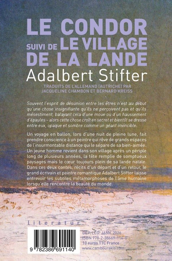 Quatrième de couverture de « Le Condor, suivi de Le Village de la lande »