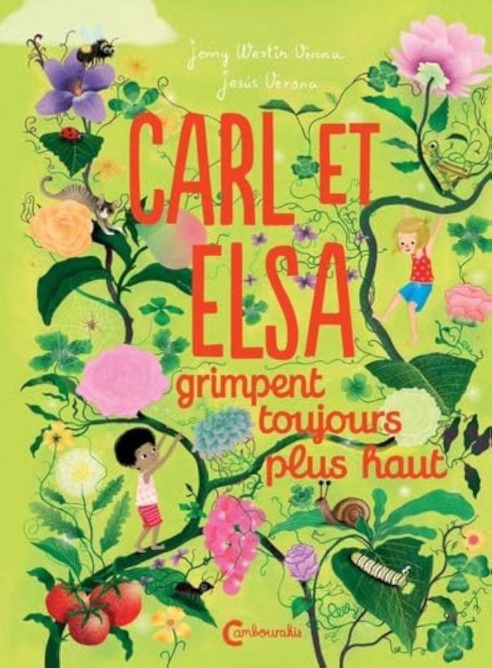 Couverture du livre « Carl et Elsa grimpent toujours plus haut », librairie Les Contes Infusés à Corte