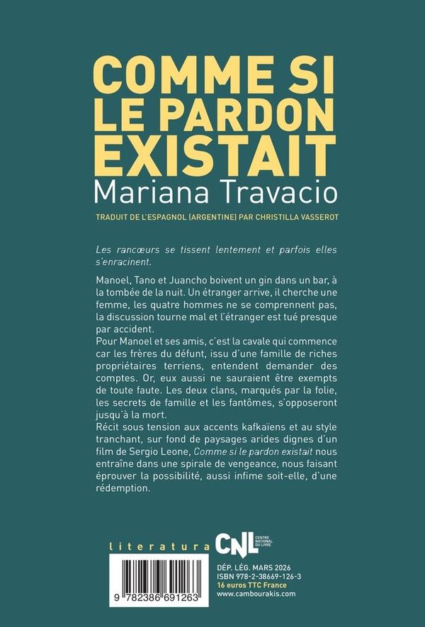 Quatrième de couverture de « Comme si le pardon existait »