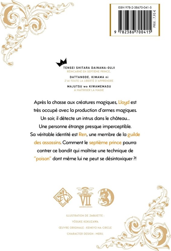 Quatrième de couverture de « Le Septième Prince »