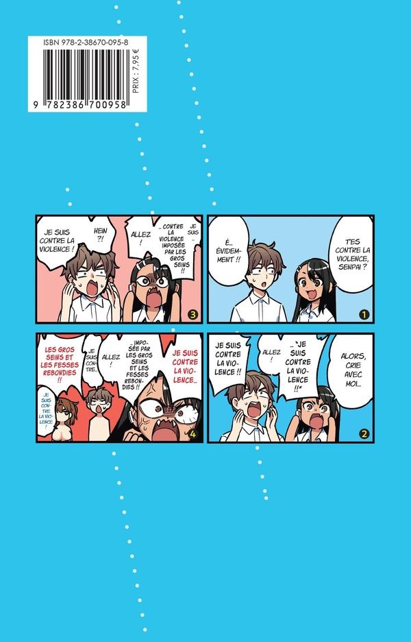 Quatrième de couverture de « ARRETE DE ME CHAUFFER, NAGATORO - TOME 13 »