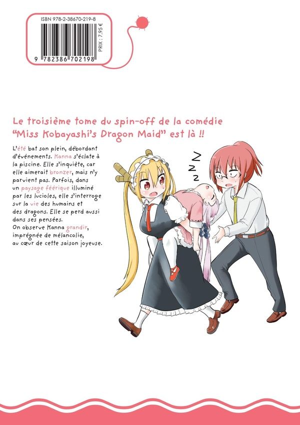 Quatrième de couverture de « MISS KOBAYASHI'S DRAGON MAID - KANNA'S DAILY LIFE - TOME 03 »