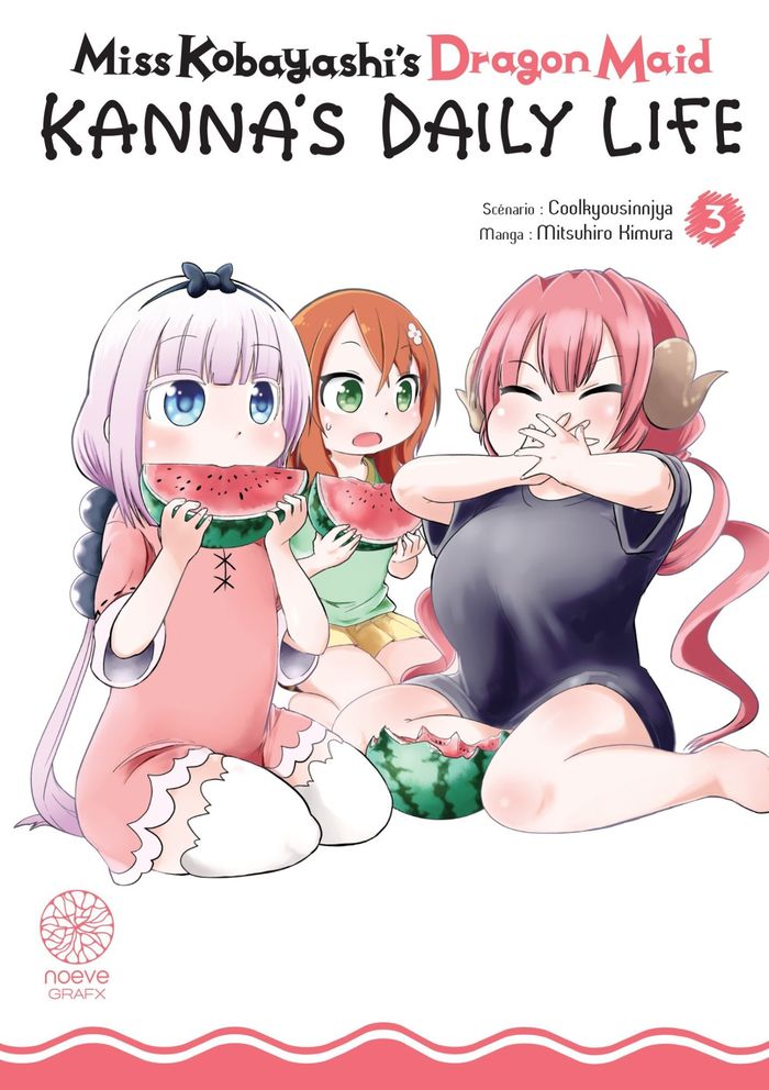 Couverture du livre « MISS KOBAYASHI'S DRAGON MAID - KANNA'S DAILY LIFE - TOME 03 » de Kimura, librairie Les Contes Infusés à Corte