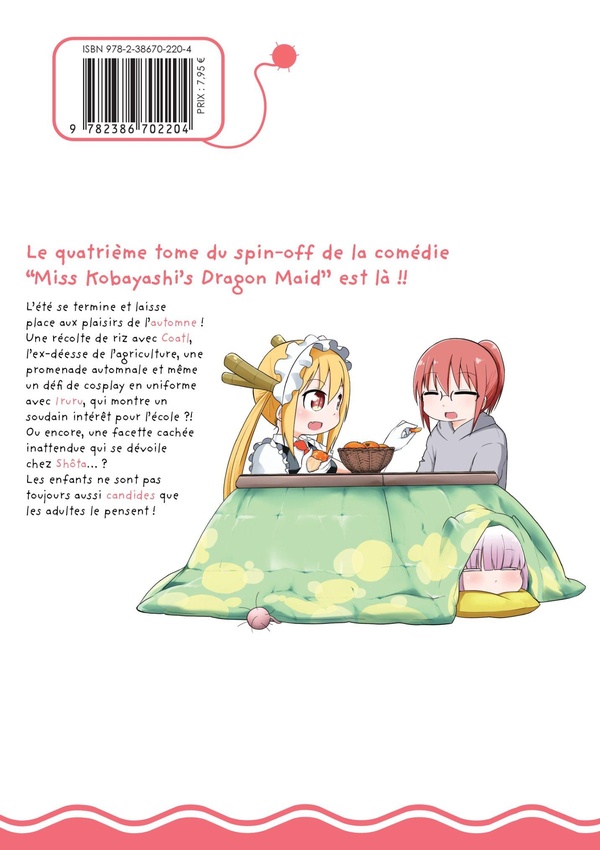 Quatrième de couverture de « MISS KOBAYASHI'S DRAGON MAID - KANNA'S DAILY LIFE - TOME 04 »