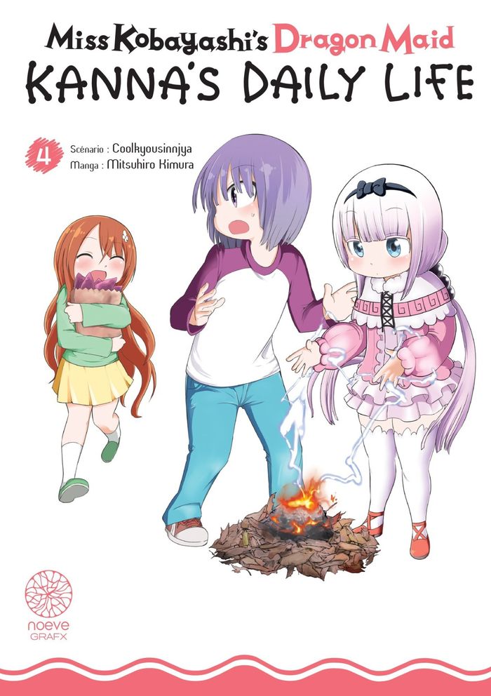 Couverture du livre « MISS KOBAYASHI'S DRAGON MAID - KANNA'S DAILY LIFE - TOME 04 » de Kimura, librairie Les Contes Infusés à Corte