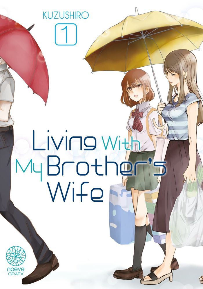 Couverture du livre « Living with my brother's wife » de Kuzushiro, librairie Les Contes Infusés à Corte