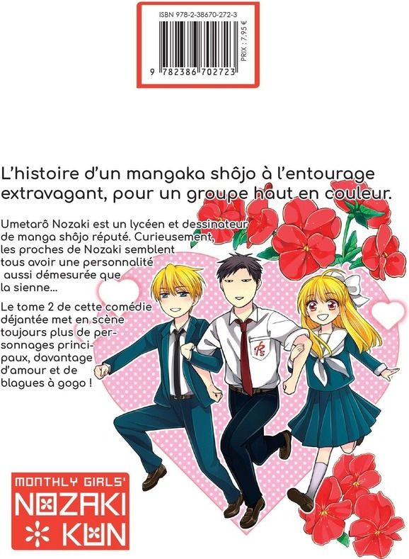 Quatrième de couverture de « Monthly girls' Nozaki-kun »