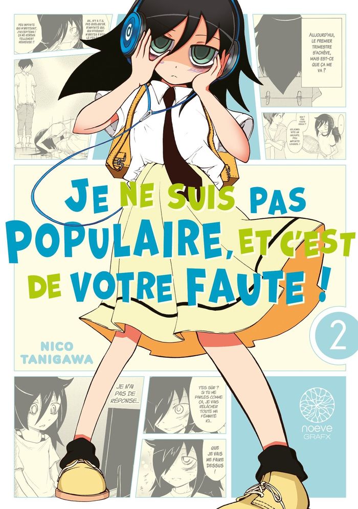 Couverture du livre « Je ne suis pas populaire, et c'est de votre faute ! » de Nico Tanigawa, librairie Les Contes Infusés à Corte